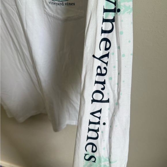 Men’s M White Vineyard Vines Graphic Print Lightweight Long Sleeve Shirt - Picture 4 of 6